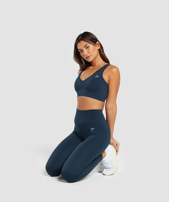 Gymshark Everyday Seamless Sports Bra Sport BH Dames Donkerblauw | VXJT14875