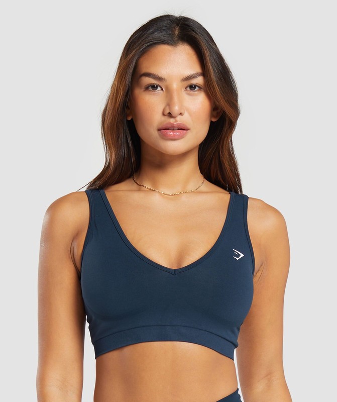 Gymshark Everyday Seamless Sports Bra Sport BH Dames Donkerblauw | VXJT14875