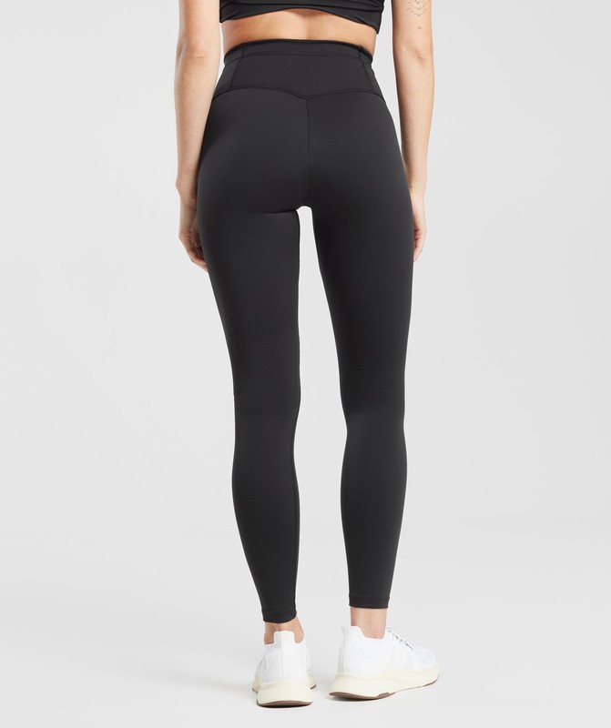 Gymshark Everyday V Waistband Leggings Leggings Dames Zwart | IOFS96107