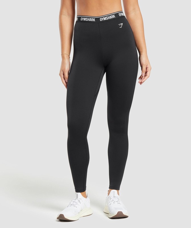 Gymshark Everyday Waistband Leggings Leggings Dames Zwart | XPBY27386