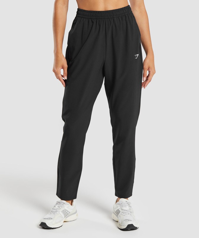 Gymshark Everyday Woven Pant Broek Dames Zwart | KMBN83971