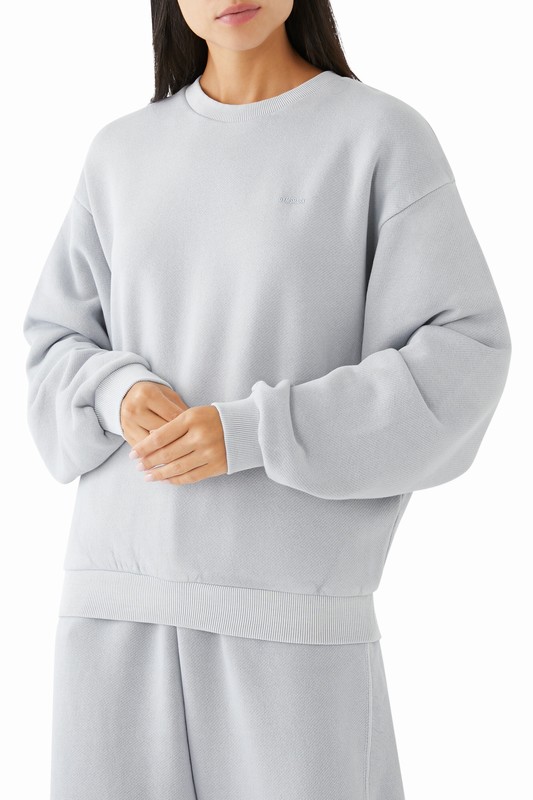 Gymshark Everywear Relaxed Sweatshirt Sweatshirts Dames Grijs | MLOC67123