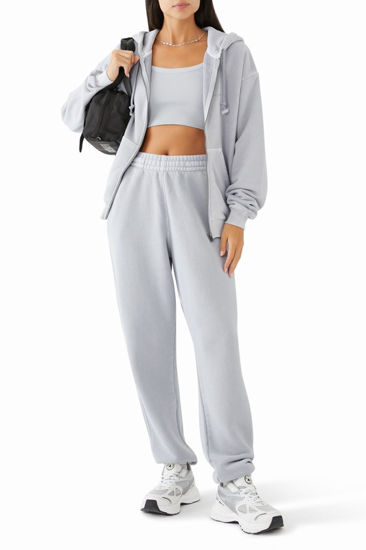 Gymshark Everywear Relaxed Zip Hoodie Hoodie Dames Grijs | JPND16594