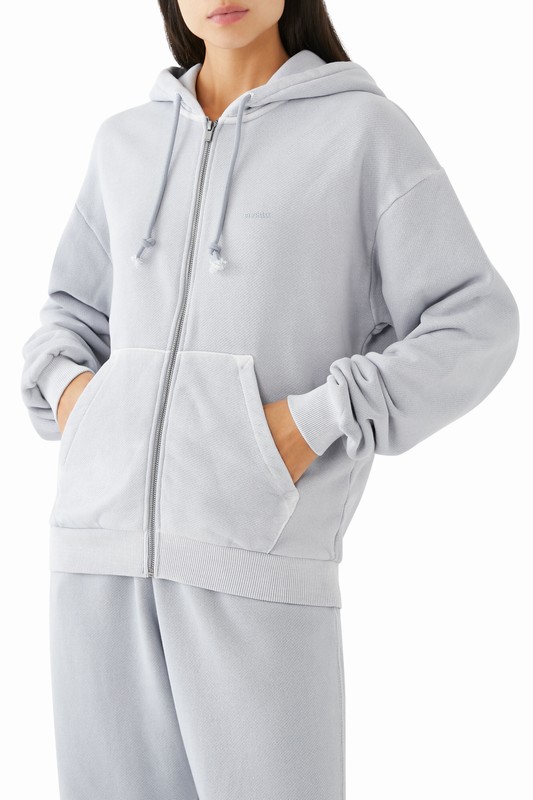 Gymshark Everywear Relaxed Zip Hoodie Hoodie Dames Grijs | JPND16594