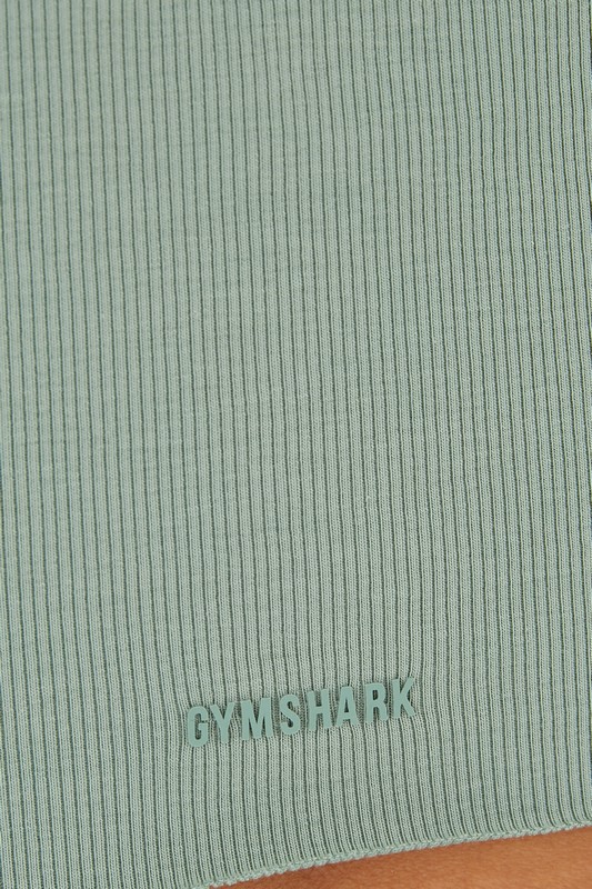 Gymshark Everywear Ribbed Tank Tanktop Dames Groen | AVEJ30591