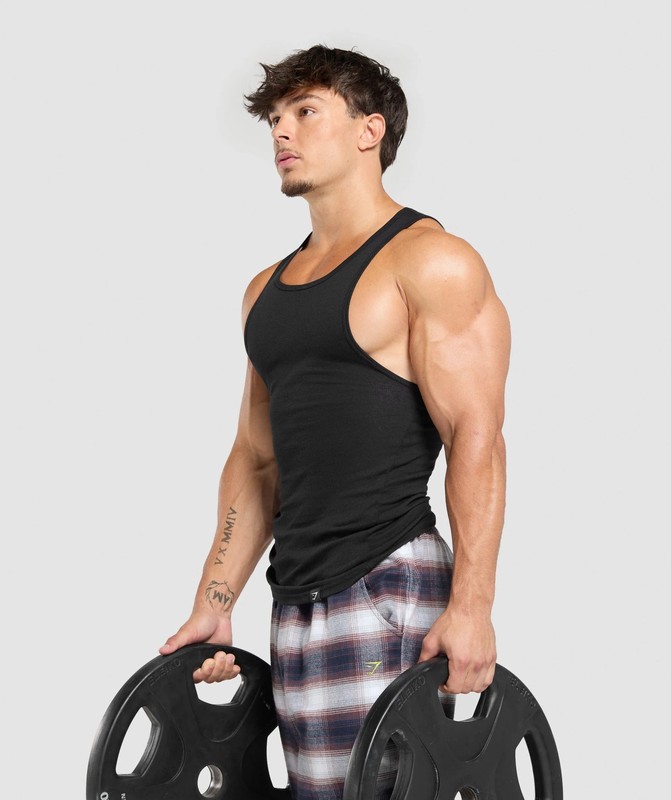 Gymshark Flannel Pants Broek Heren Blauw | MXND38620