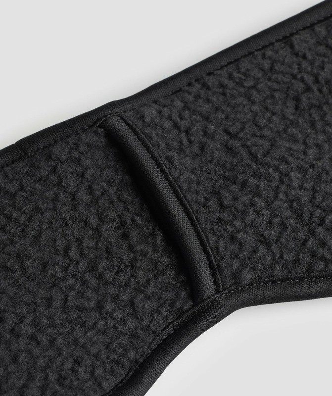 Gymshark Fleece Headband Hoofdband Heren Zwart | LRHO17839