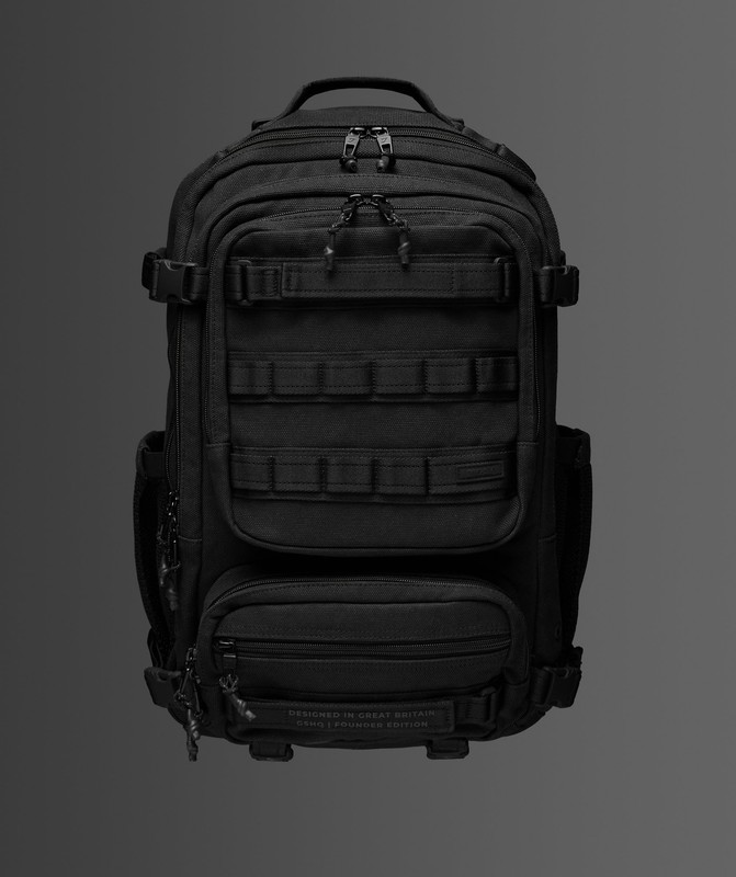 Gymshark Founders Tactical Backpack Rugzak Heren Zwart | WVME14632