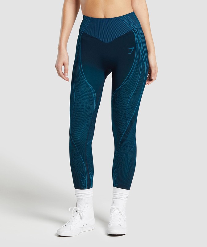 Gymshark GS x Analis Leggings Leggings Dames Blauw Blauw | AVUW26147