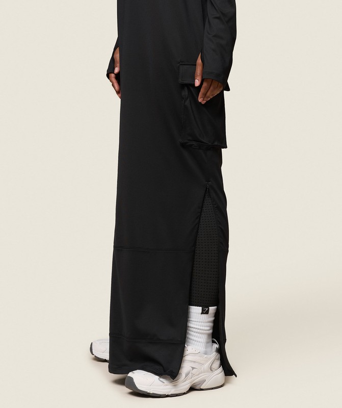 Gymshark GS x Leana Deeb Abaya Top Dames Zwart | EFQH19436