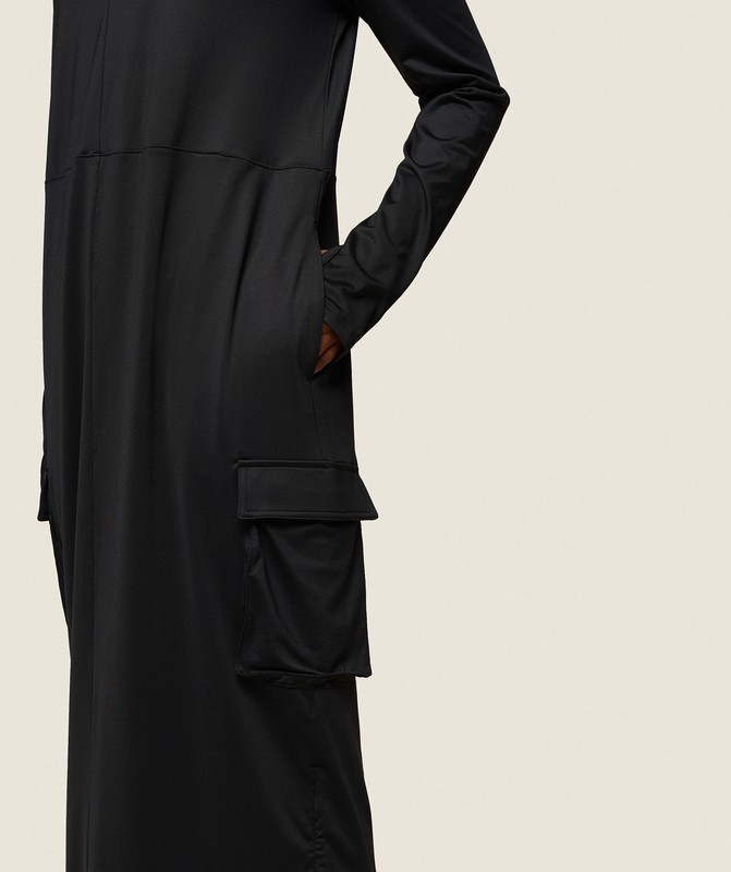 Gymshark GS x Leana Deeb Abaya Top Dames Zwart | EFQH19436