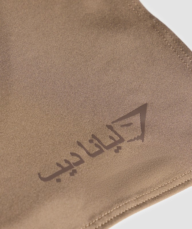 Gymshark GS x Leana Deeb Hijab Wrap Hijab Dames Bruin | YOEX92356