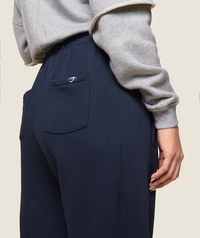 Gymshark GS x Leana Deeb Oversized Joggers Joggingbroek Dames Blauw | DXSF67013