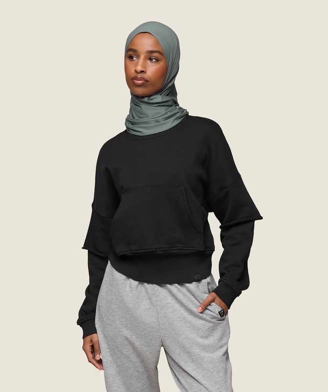 Gymshark GS x Leana Deeb Sweat Sweatshirts Dames Zwart | OEIX92563