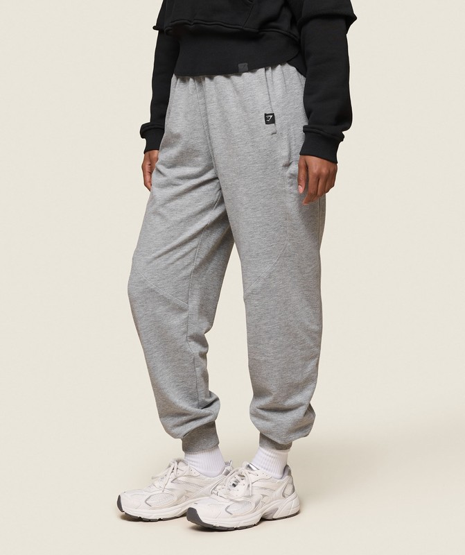 Gymshark GS x Leana Deeb Training Joggers Joggingbroek Dames Lichtgrijs | WKEM43870