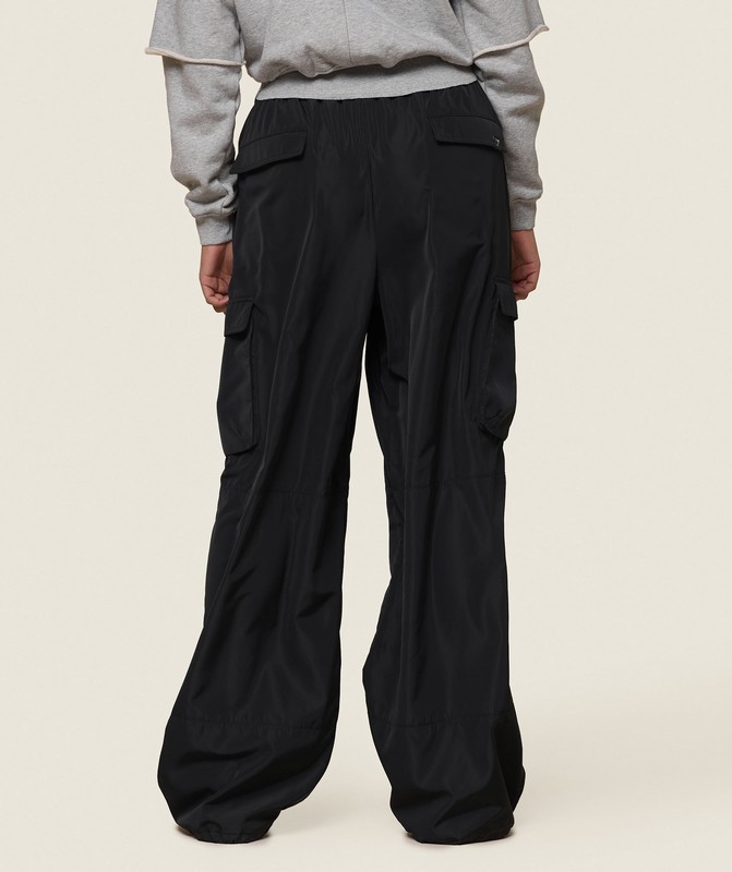 Gymshark GS x Leana Deeb Woven Joggers Joggingbroek Dames Zwart | DSTP50741