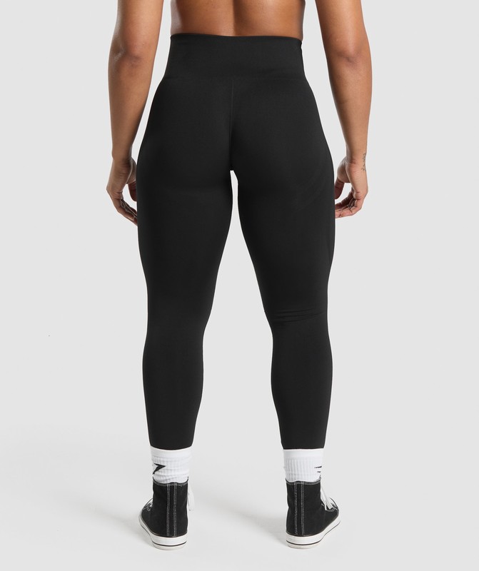 Gymshark Glow Legging Leggings Dames Zwart | KMWN52439