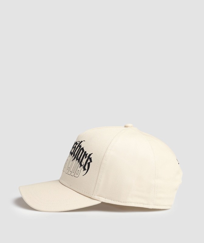 Gymshark Graphic Distressed Cap Pet Dames Wit | GQNX72051