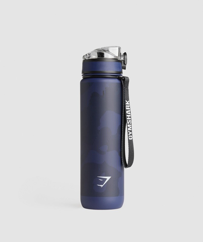Gymshark Graphic Sports Bottle Waterflessen Dames Blauw | XHYR20873