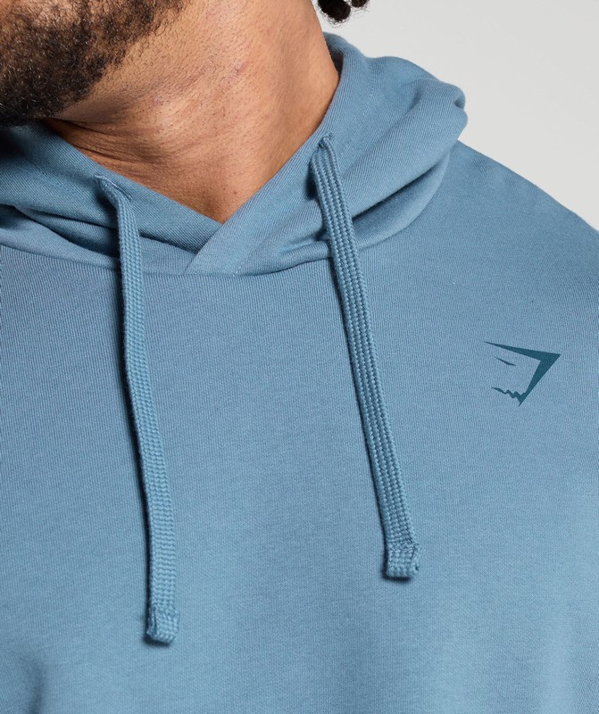 Gymshark Heavy Duty Apparel Hoodie Hoodie Heren Blauw | DZYO29103