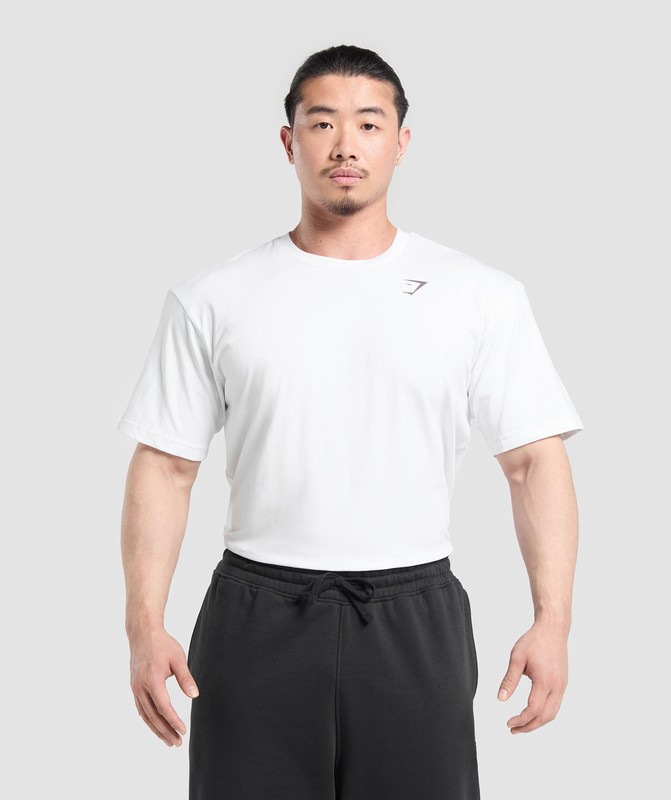 Gymshark Heavy Duty Apparel T-Shirt T-Shirt Heren Wit | LPFY29438