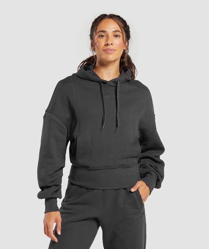 Gymshark Heavyweight Loopback Sweat Hoodie Hoodie Dames Grijs | TLYJ31845