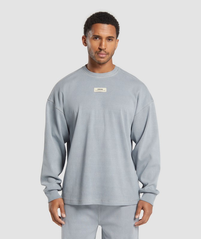 Gymshark Heavyweight Rib Crew Sokken Heren Grijs | FWEK59167