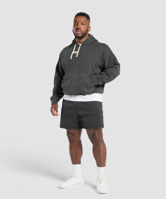 Gymshark Heavyweight Rib Hoodie Hoodie Heren Grijs | XNBM04798