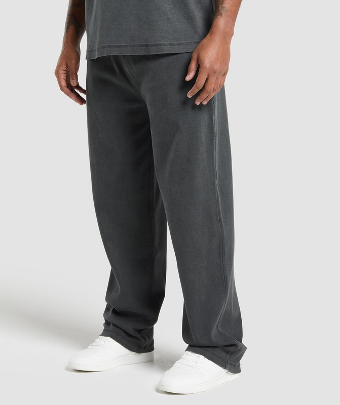 Gymshark Heavyweight Ribbed Joggers Joggingbroek Heren Grijs | PFEJ04279