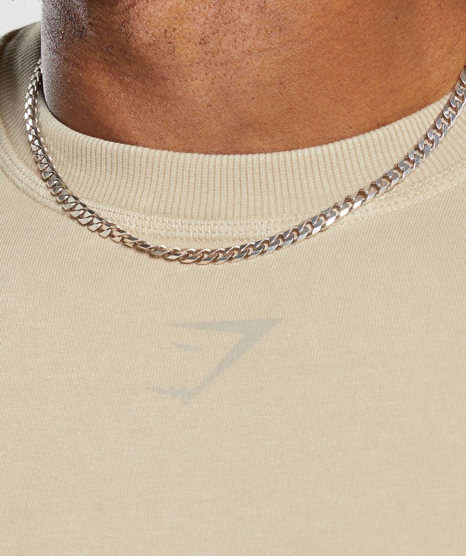 Gymshark Heritage Washed Crew Sokken Heren Beige | BGUM40315