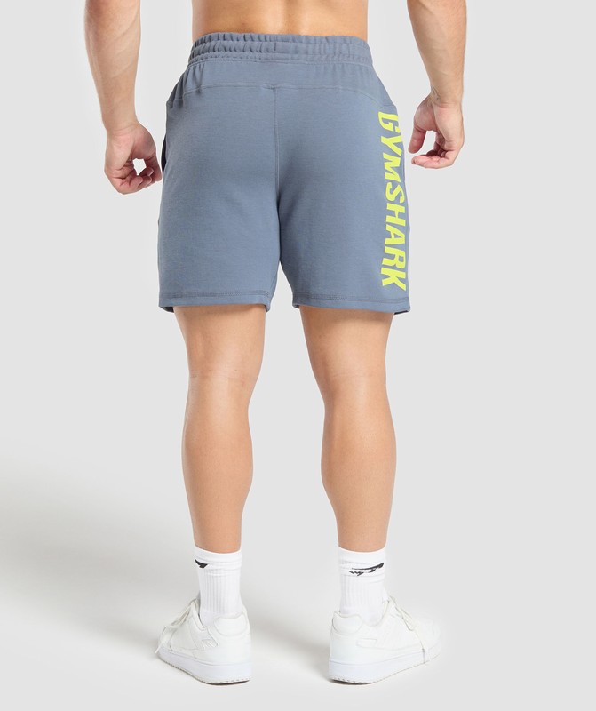 Gymshark Impact 7" Shorts Korte Broek Heren Blauw | ILKM36570
