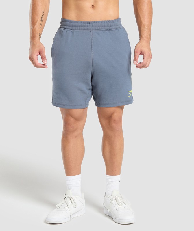 Gymshark Impact 7" Shorts Korte Broek Heren Blauw | ILKM36570