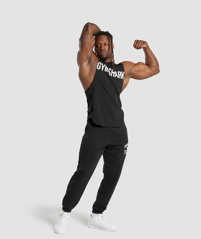 Gymshark Impact Drop Arm Tank Tanktop Heren Zwart | CNDH03158