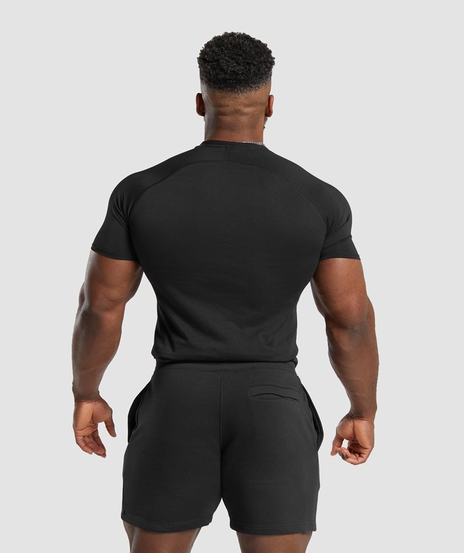 Gymshark Impact Muscle T-Shirt T-Shirt Heren Zwart | YFQN18546