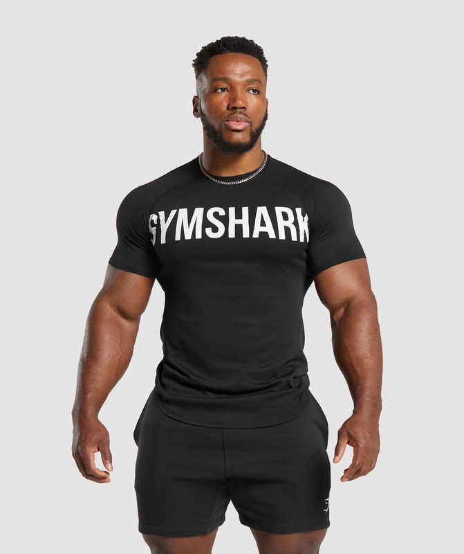 Gymshark Impact Muscle T-Shirt T-Shirt Heren Zwart | YFQN18546