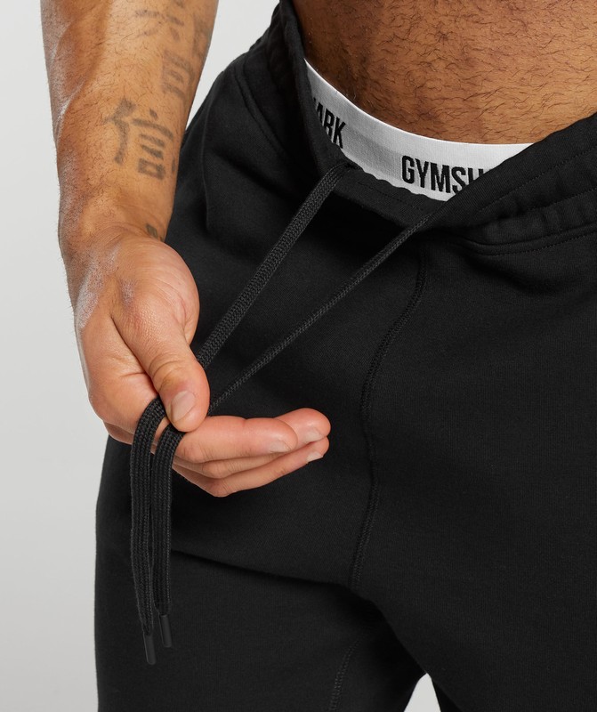 Gymshark Impact Shorts Korte Broek Heren Zwart Rood | UXVG91238