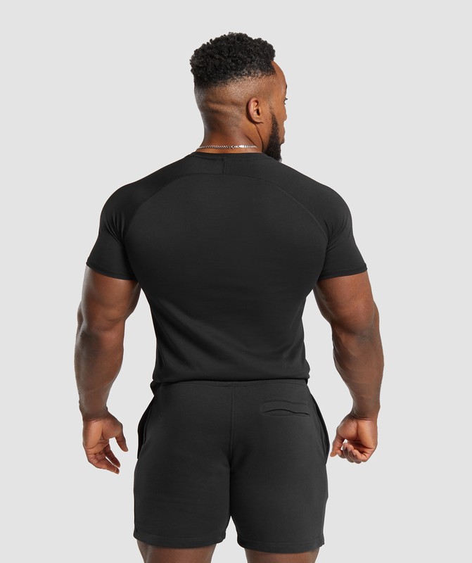 Gymshark Impact T-Shirt T-Shirt Heren Zwart | CMYH14328