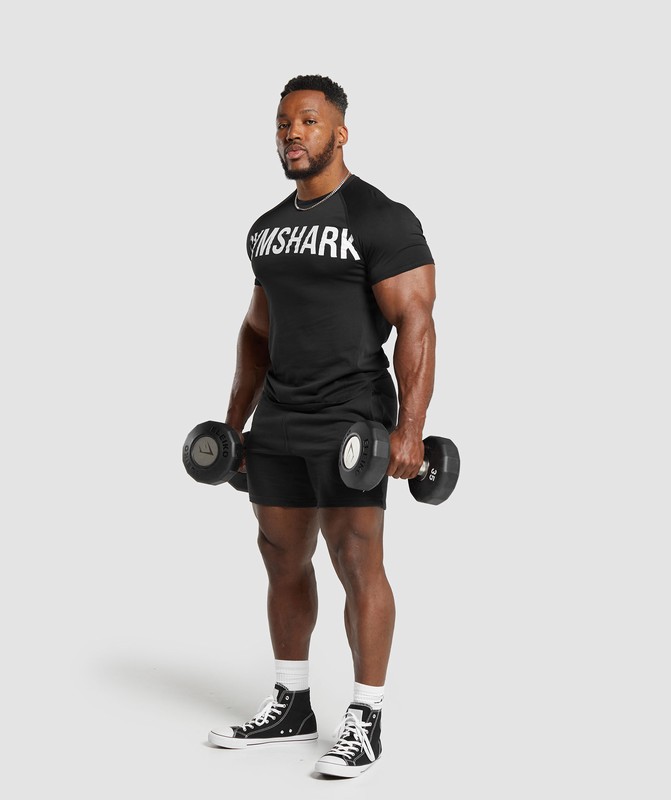 Gymshark Impact T-Shirt T-Shirt Heren Zwart | CMYH14328