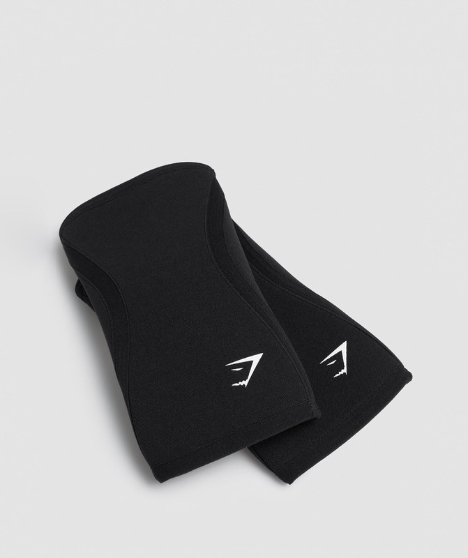Gymshark Knee Sleeves 5mm Knee Sleeves Heren Zwart | OEBL96240