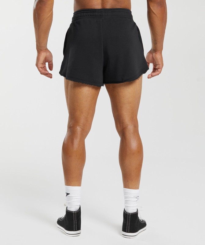 Gymshark Legacy 4" Shorts Korte Broek Heren Zwart | OWZX94765