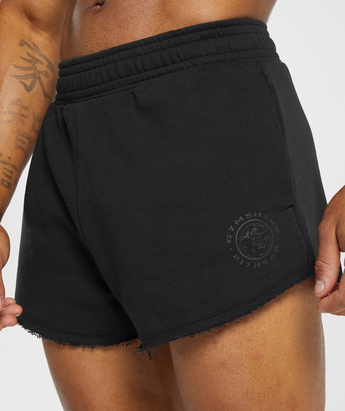 Gymshark Legacy 4" Shorts Korte Broek Heren Zwart | OWZX94765