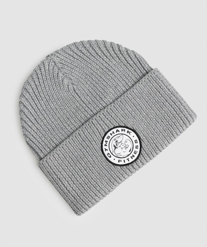 Gymshark Legacy Deep Cuff Beanie Muts Dames Lichtgrijs | RXMK46507