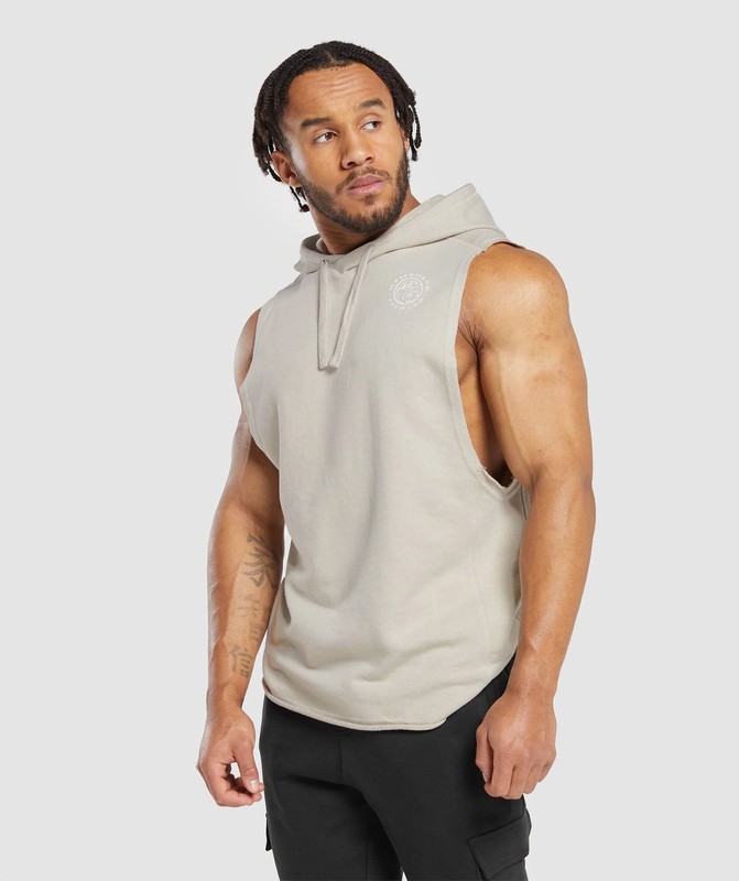 Gymshark Legacy Drop Arm Hoodie Hoodie Heren Grijs | CNLS90637