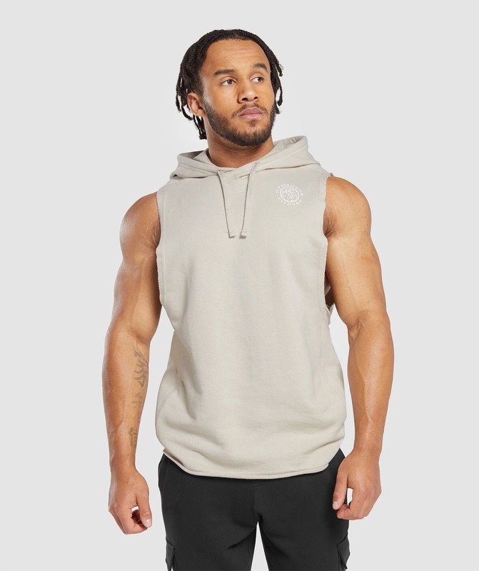 Gymshark Legacy Drop Arm Hoodie Hoodie Heren Grijs | CNLS90637