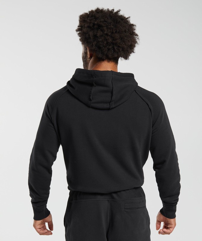 Gymshark Legacy Hoodie Hoodie Heren Zwart | GECR71954
