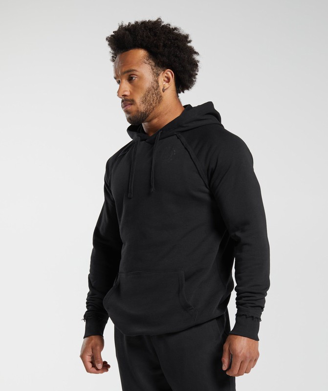 Gymshark Legacy Hoodie Hoodie Heren Zwart | GECR71954