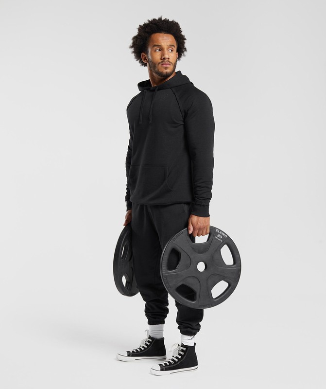 Gymshark Legacy Hoodie Hoodie Heren Zwart | GECR71954