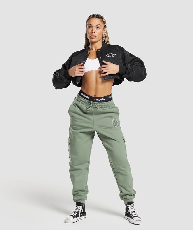 Gymshark Legacy Joggers Joggingbroek Dames Groen | RWZO09678