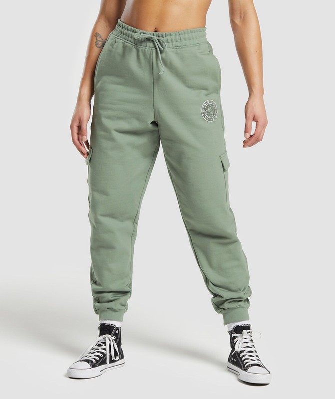 Gymshark Legacy Joggers Joggingbroek Dames Groen | RWZO09678