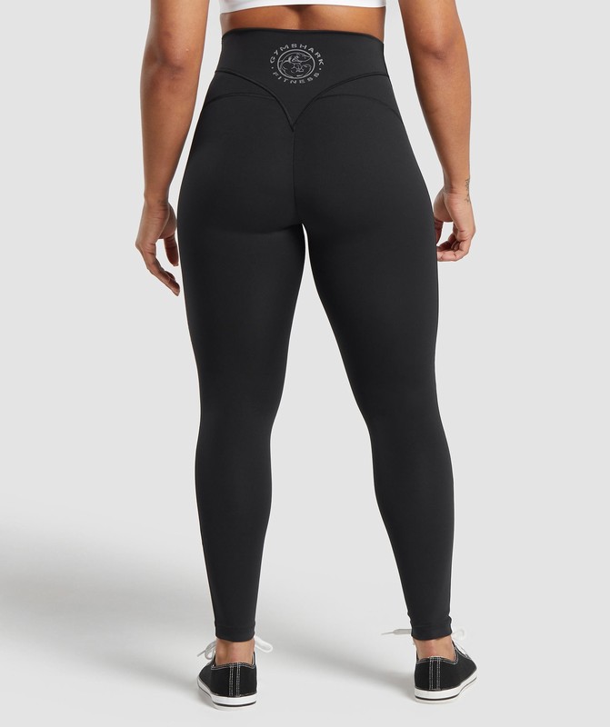 Gymshark Legacy Short Leggings Leggings Dames Zwart | NDVJ19572